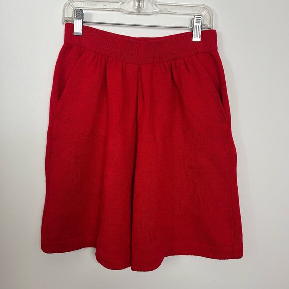 ST. JOHN COLLECTION by Marie Gray Red Knit Shorts - Picture 2 of 7